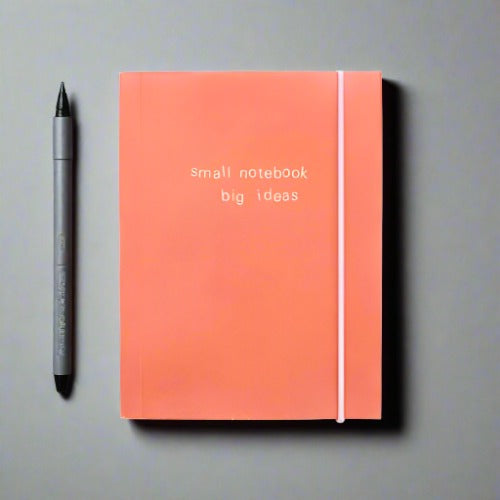 Plain Orange Small Chunky Notebook