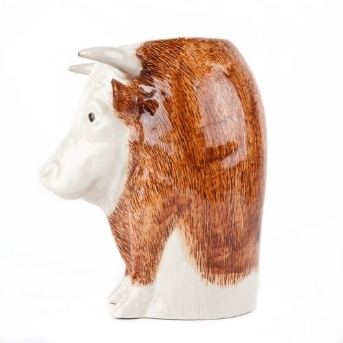 Quail – Hereford Cow Flower Vase
