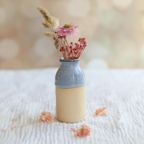 Handmade Milk Bottle Vase