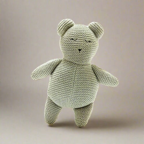 Organic Cotton Knitted Teddy Bear