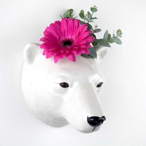 Quail - Polar Bear Wall Vase