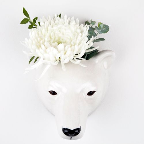 Quail - Polar Bear Wall Vase