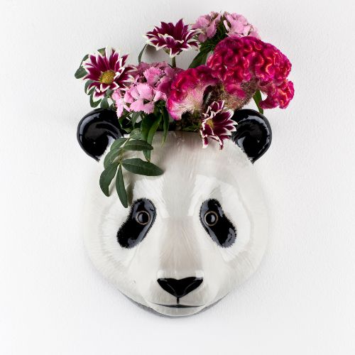 Quail - Panda Wall Vase