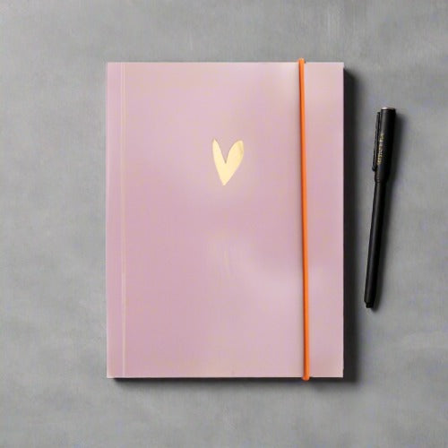 Pink Heart Small Soft Cover Notebook