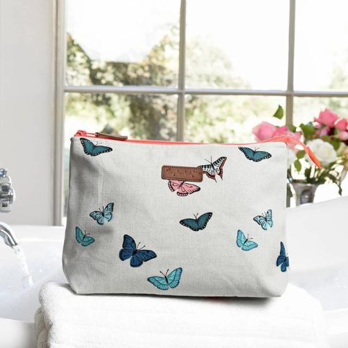 Butterflies Canvas Wash Bag