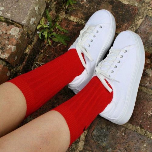 Ladies Bamboo Socks - Classic Red