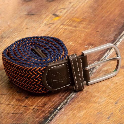 Recycled Woven Belt - Orange Fine Weave