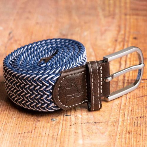 Recycled Woven Belt – Navy Fine Weave
